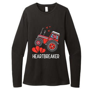 Valentines Day Tractor Heartbreaker Truck Womens CVC Long Sleeve Shirt