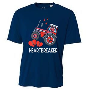 Valentines Day Tractor Heartbreaker Truck Cooling Performance Crew T-Shirt