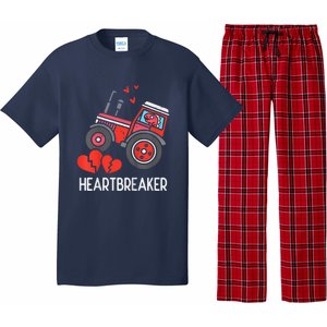 Valentines Day Tractor Heartbreaker Truck Pajama Set