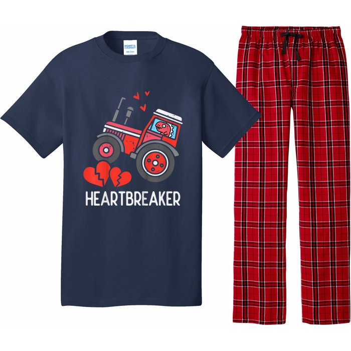 Valentines Day Tractor Heartbreaker Truck Pajama Set