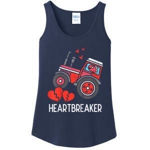 Valentines Day Tractor Heartbreaker Truck Ladies Essential Tank