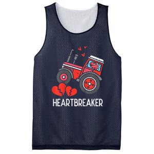 Valentines Day Tractor Heartbreaker Truck Mesh Reversible Basketball Jersey Tank