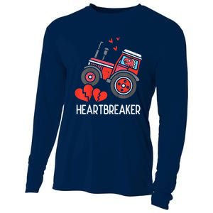 Valentines Day Tractor Heartbreaker Truck Cooling Performance Long Sleeve Crew