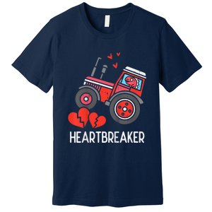 Valentines Day Tractor Heartbreaker Truck Premium T-Shirt