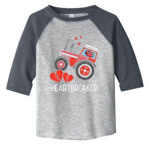 Valentines Day Tractor Heartbreaker Truck Toddler Fine Jersey T-Shirt