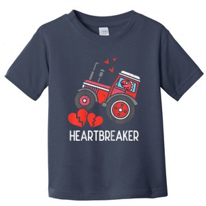 Valentines Day Tractor Heartbreaker Truck Toddler T-Shirt