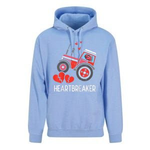 Valentines Day Tractor Heartbreaker Truck Unisex Surf Hoodie