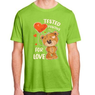 Valentines Day Teddy Bear With Heart Balloon For Her Cute Gift Adult ChromaSoft Performance T-Shirt