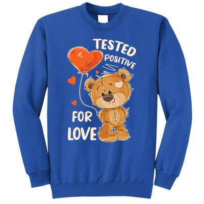 Valentines Day Teddy Bear With Heart Balloon For Her Cute Gift Sweatshirt