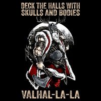 ValhallaLa Deck The Halls With Skulls And Bodies Vintage Cooling Performance Crew T-Shirt