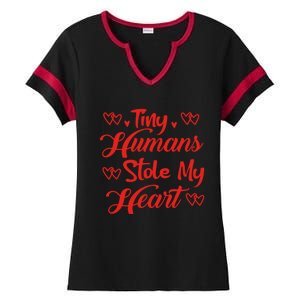 Valentines Day Teacher's Day Cute Preschool Eletary Heart Gift Ladies Halftime Notch Neck Tee