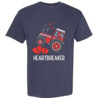 Valentines Day Tractor Heartbreaker Truck Garment-Dyed Heavyweight T-Shirt