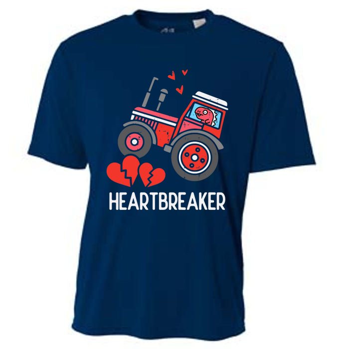 Valentines Day Tractor Heartbreaker Truck Cooling Performance Crew T-Shirt