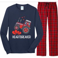 Valentines Day Tractor Heartbreaker Truck Long Sleeve Pajama Set