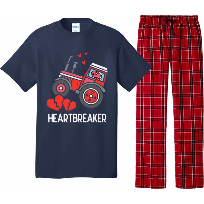 Valentines Day Tractor Heartbreaker Truck Pajama Set