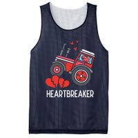 Valentines Day Tractor Heartbreaker Truck Mesh Reversible Basketball Jersey Tank