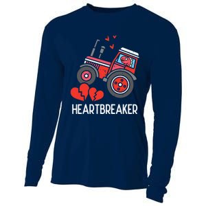 Valentines Day Tractor Heartbreaker Truck Cooling Performance Long Sleeve Crew