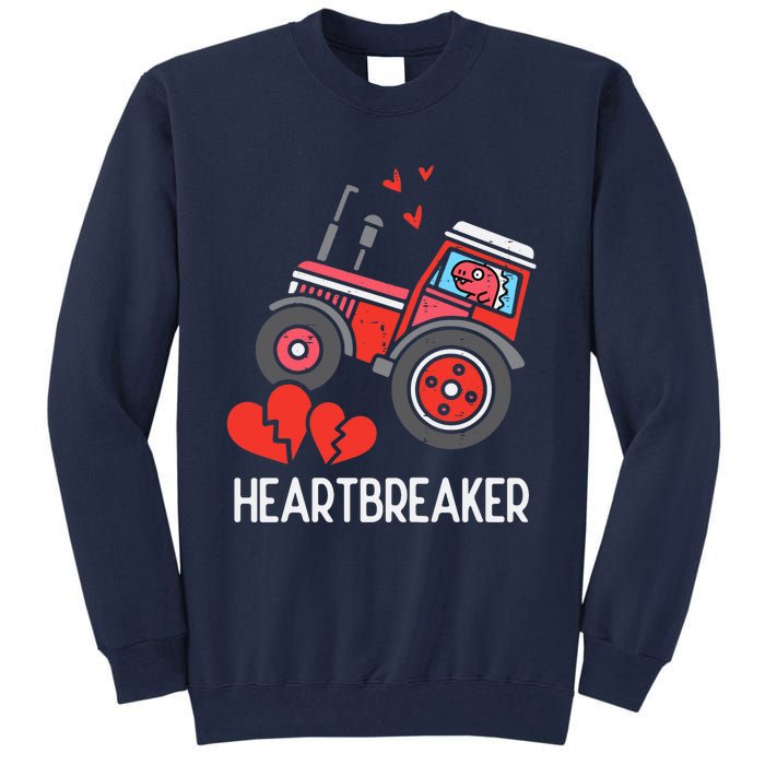 Valentines Day Tractor Heartbreaker Truck Tall Sweatshirt