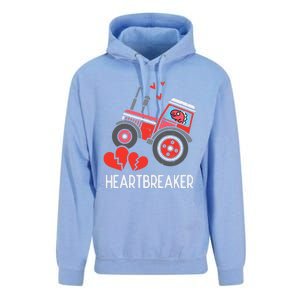 Valentines Day Tractor Heartbreaker Truck Unisex Surf Hoodie