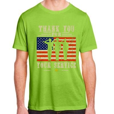 Veterans Day Thank You For Your Service Adult ChromaSoft Performance T-Shirt