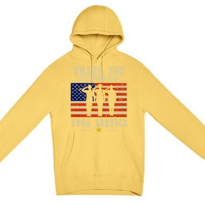 Veterans Day Thank You For Your Service Premium Pullover Hoodie