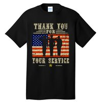 Veterans Day Thank You For Your Service Tall T-Shirt