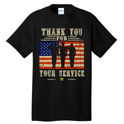 Veterans Day Thank You For Your Service Tall T-Shirt