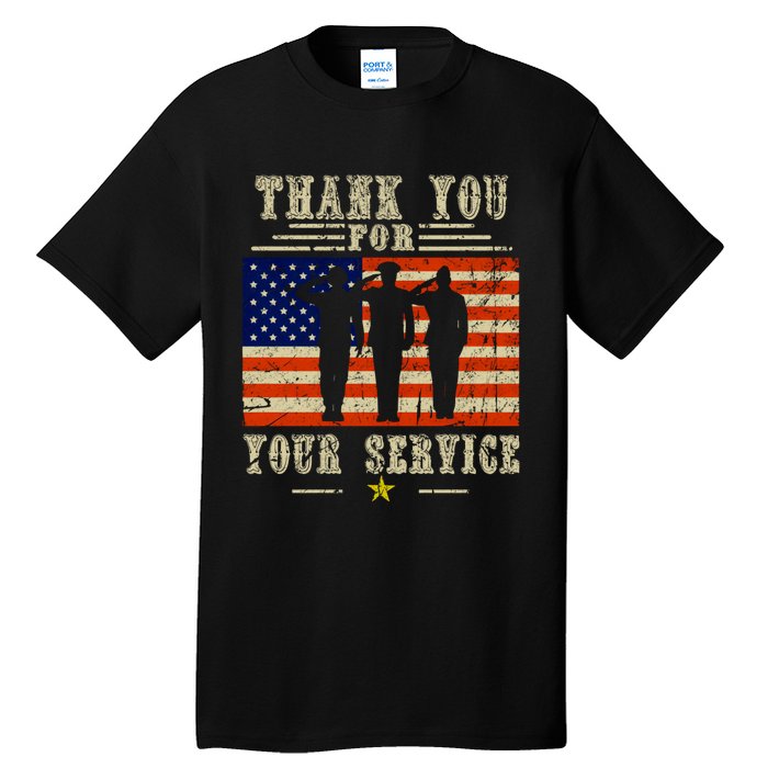 Veterans Day Thank You For Your Service Tall T-Shirt