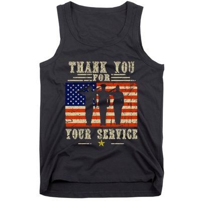 Veterans Day Thank You For Your Service Tank Top