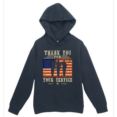 Veterans Day Thank You For Your Service Urban Pullover Hoodie