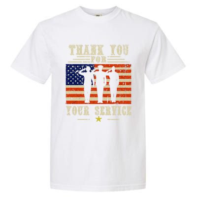 Veterans Day Thank You For Your Service Garment-Dyed Heavyweight T-Shirt