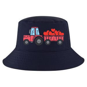 Valentines Day Tractor Truck Hearts Farm Cool Comfort Performance Bucket Hat