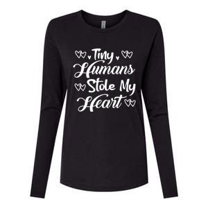 Valentines Day Teacher's Day Cute Preschool Eletary Heart Great Gift Womens Cotton Relaxed Long Sleeve T-Shirt