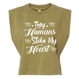 Valentines Day Teacher's Day Cute Preschool Eletary Heart Great Gift Garment-Dyed Women's Muscle Tee