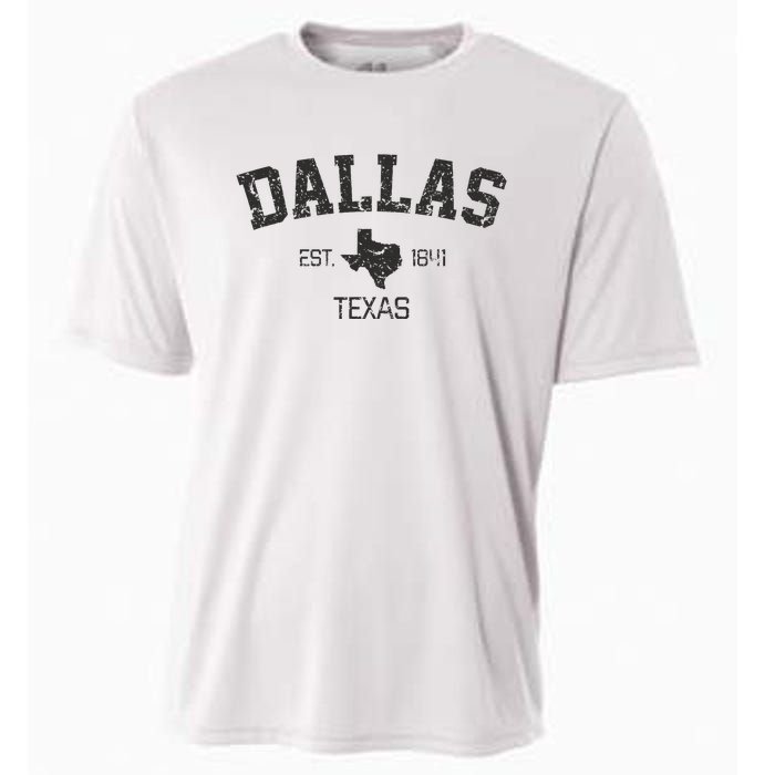 Vintage Dallas Texas Est. 1841 Souvenir Cooling Performance Crew T-Shirt