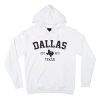 Vintage Dallas Texas Est. 1841 Souvenir Hoodie