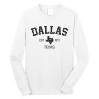 Vintage Dallas Texas Est. 1841 Souvenir Long Sleeve Shirt