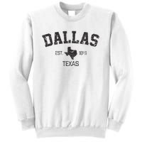 Vintage Dallas Texas Est. 1841 Souvenir Sweatshirt