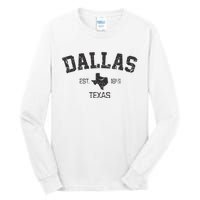 Vintage Dallas Texas Est. 1841 Souvenir Tall Long Sleeve T-Shirt