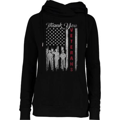 Veterans Day Thank You Veterans Proud Patriotic Usa Flag Womens Funnel Neck Pullover Hood