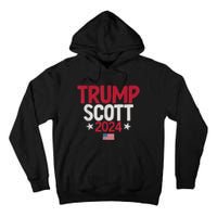 Vintage Distressed Trump Scott 2024 Tall Hoodie