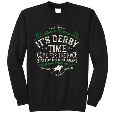 Vintage Derby Time Louisville Kentucky Horse Racing Sweatshirt