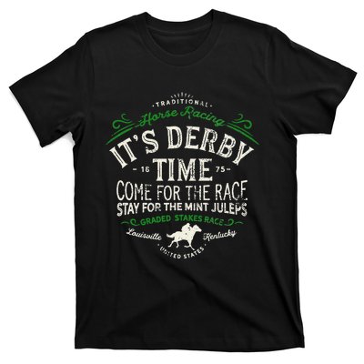 Vintage Derby Time Louisville Kentucky Horse Racing T-Shirt