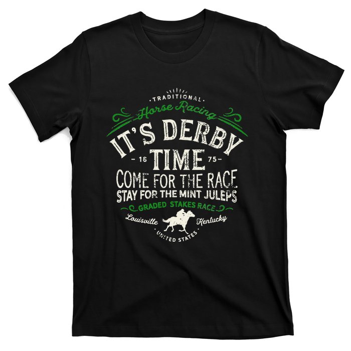 Vintage Derby Time Louisville Kentucky Horse Racing T-Shirt