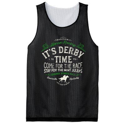 Vintage Derby Time Louisville Kentucky Horse Racing Mesh Reversible Basketball Jersey Tank