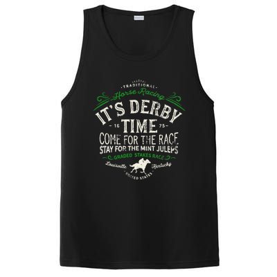 Vintage Derby Time Louisville Kentucky Horse Racing PosiCharge Competitor Tank