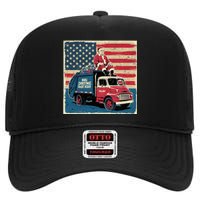 Vintage Donald Trump Xmas Truck Make Christmas Great Again High Crown Mesh Back Trucker Hat