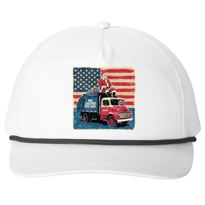 Vintage Donald Trump Xmas Truck Make Christmas Great Again Snapback Five-Panel Rope Hat