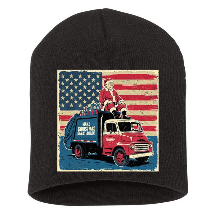 Vintage Donald Trump Xmas Truck Make Christmas Great Again Short Acrylic Beanie