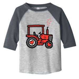 Valentines Day Tractor Truck Cute Farm Boy Toddlers Toddler Fine Jersey T-Shirt